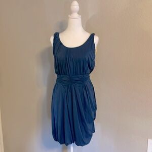 Catherine malandrino Blue cinch waist dress